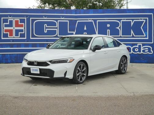 Platinum White Pearl 2026 Honda Civic Hybrid Sport Touring