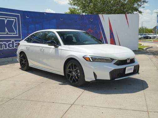 Platinum White Pearl 2026 Honda Civic Hybrid Sport