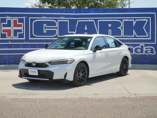 Platinum White Pearl 2026 Honda Civic Hybrid Sport