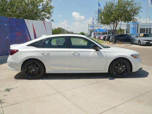 Platinum White Pearl 2026 Honda Civic Hybrid Sport