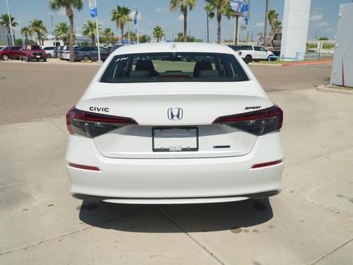 Platinum White Pearl 2026 Honda Civic Hybrid Sport