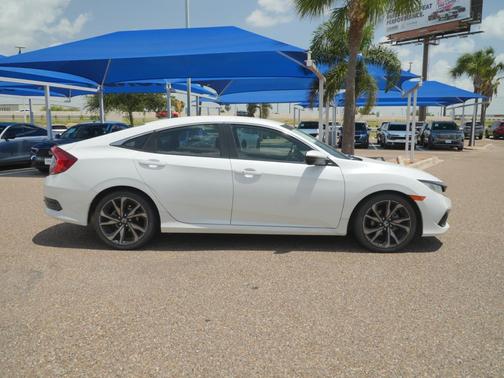 Platinum White Pearl 2020 Honda Civic Sport