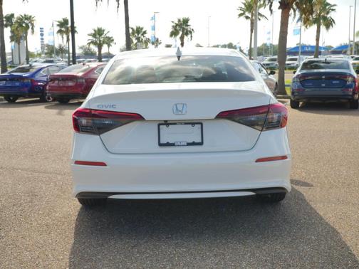 Platinum White Pearl 2024 Honda Civic LX