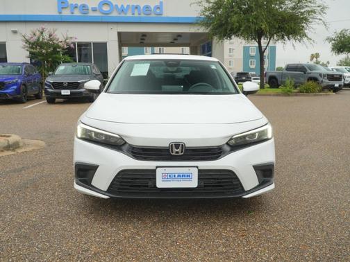 Platinum White Pearl 2024 Honda Civic LX