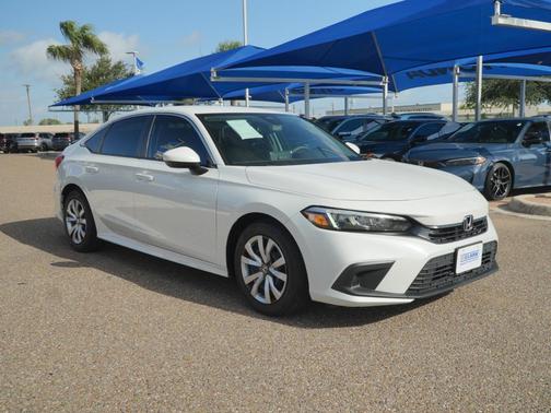 Platinum White Pearl 2024 Honda Civic LX