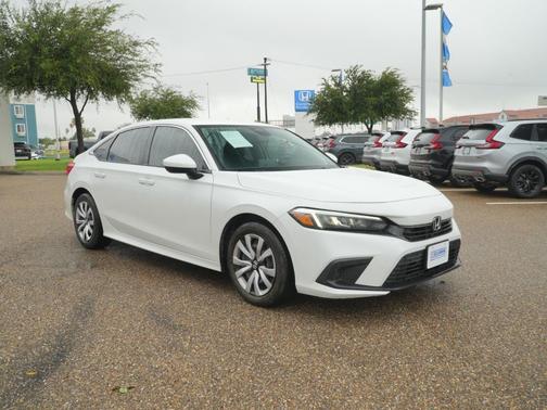 Platinum White Pearl 2024 Honda Civic LX