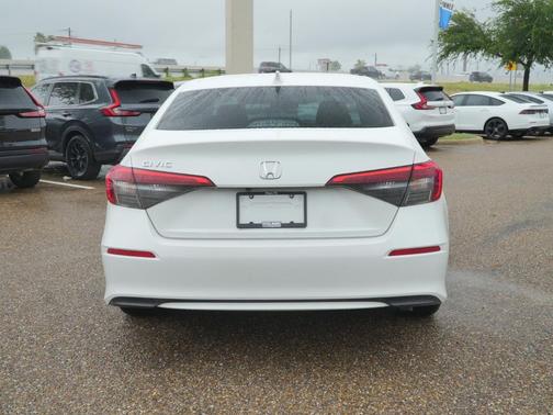 Platinum White Pearl 2024 Honda Civic LX