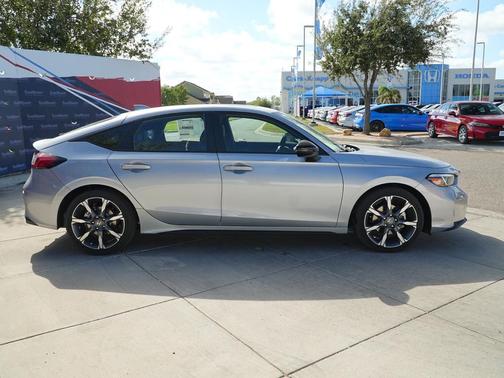 Solar Silver Metallic 2026 Honda Civic Hybrid Sport Touring