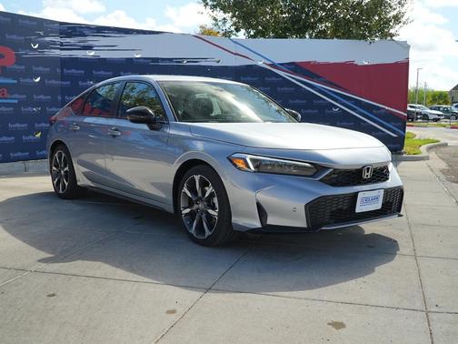 Solar Silver Metallic 2026 Honda Civic Hybrid Sport Touring