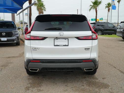 Platinum White Pearl 2025 Honda CR-V Hybrid Sport Touring AWD