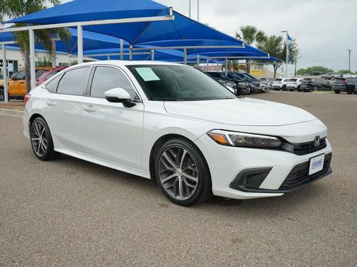 Platinum White Pearl 2023 Honda Civic Touring