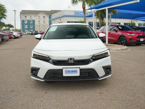 Platinum White Pearl 2023 Honda Civic Touring