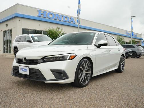 Platinum White Pearl 2023 Honda Civic Touring