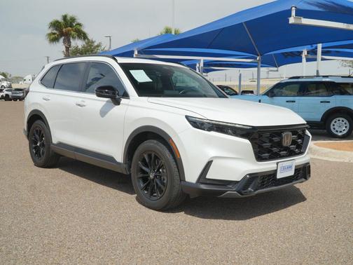Platinum White Pearl 2025 Honda CR-V Hybrid Sport AWD