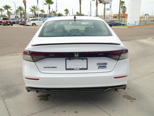 Platinum White Pearl 2026 Honda Accord Hybrid Sport-L