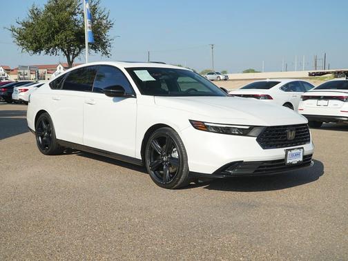 Platinum White Pearl 2024 Honda Accord Hybrid Sport-L