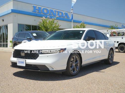 Platinum White Pearl 2024 Honda Accord Hybrid EX-L