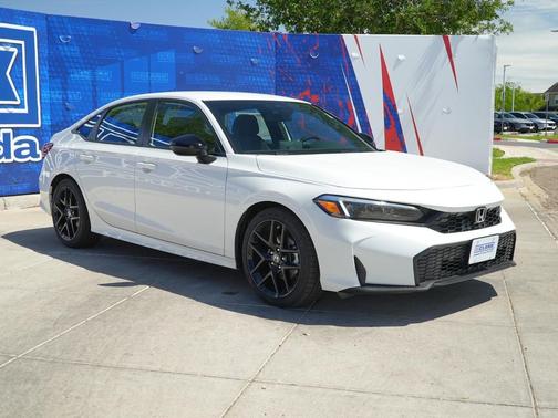 Platinum White Pearl 2026 Honda Civic Sport