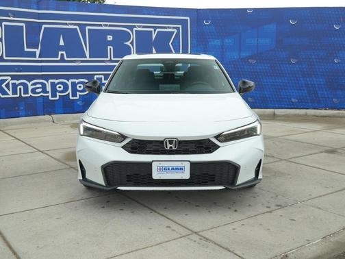 Platinum White Pearl 2026 Honda Civic Hybrid Sport Touring