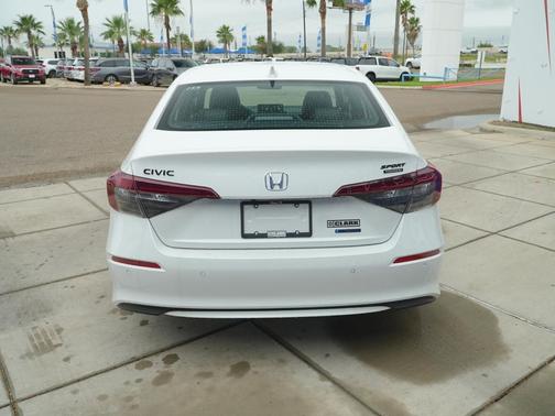 Platinum White Pearl 2026 Honda Civic Hybrid Sport Touring