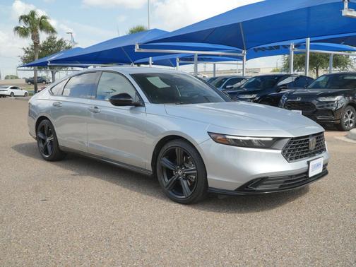 Solar Silver Metallic 2025 Honda Accord Hybrid Sport-L