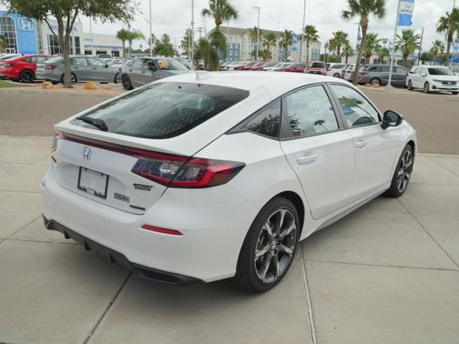 Platinum White Pearl 2026 Honda Civic Hybrid Sport Touring