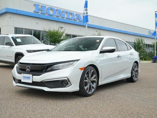 Platinum White Pearl 2019 Honda Civic Touring