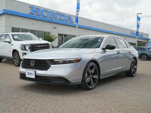 Solar Silver Metallic 2025 Honda Accord Hybrid Sport