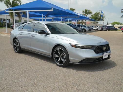 Solar Silver Metallic 2025 Honda Accord Hybrid Sport