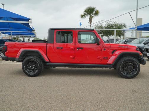 Firecracker Red Clearcoat 2023 Jeep Gladiator Willys 4x4