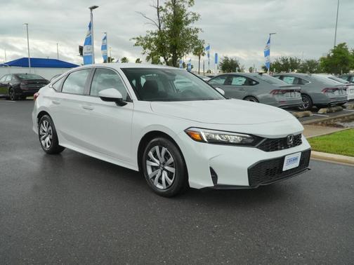 Platinum White Pearl 2026 Honda Civic LX