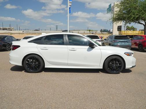 Platinum White Pearl 2026 Honda Civic Hybrid Sport