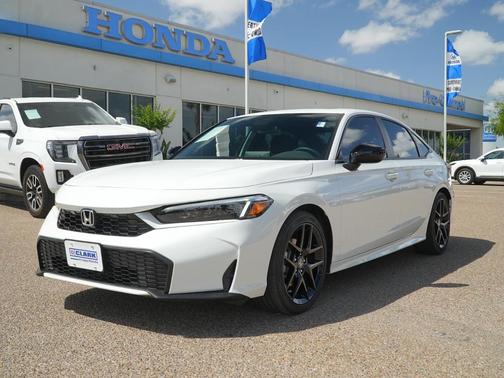 Platinum White Pearl 2026 Honda Civic Hybrid Sport