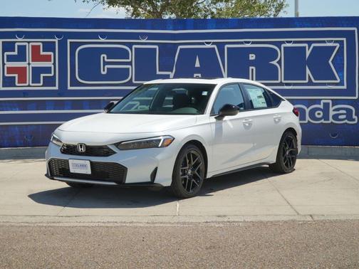 Platinum White Pearl 2026 Honda Civic Hybrid Sport