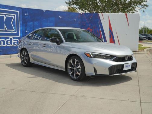 Solar Silver Metallic 2026 Honda Civic Hybrid Sport Touring