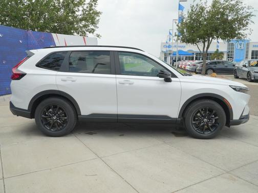 Platinum White Pearl 2026 Honda CR-V Hybrid Sport FWD