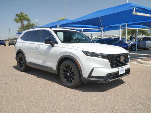 Platinum White Pearl 2025 Honda CR-V Hybrid Sport FWD