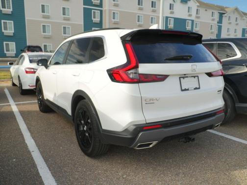 Platinum White Pearl 2025 Honda CR-V Hybrid Sport Touring AWD