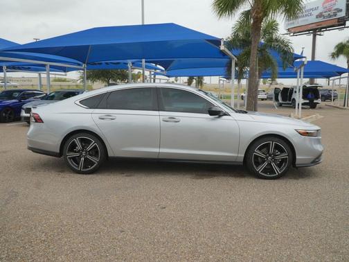 Solar Silver Metallic 2025 Honda Accord Hybrid Sport
