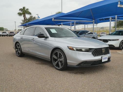 Solar Silver Metallic 2025 Honda Accord Hybrid Sport