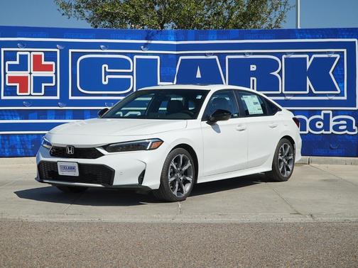 Platinum White Pearl 2026 Honda Civic Hybrid Sport Touring