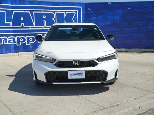 Platinum White Pearl 2026 Honda Civic Hybrid Sport Touring