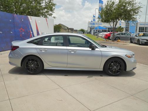 Solar Silver Metallic 2026 Honda Civic Hybrid Sport