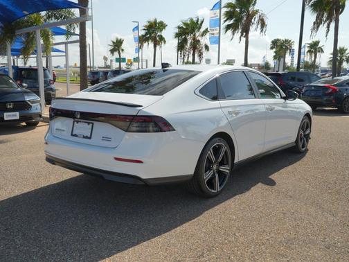 Platinum White Pearl 2025 Honda Accord Hybrid Sport