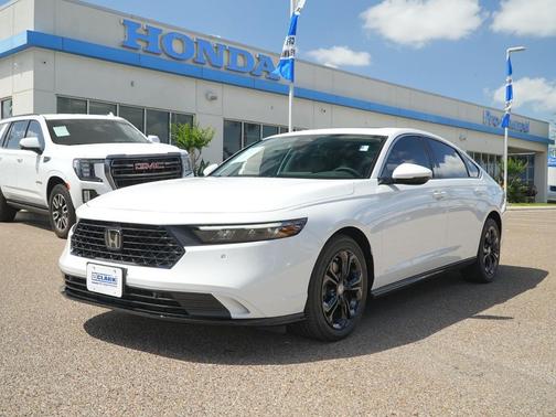 Platinum White Pearl 2025 Honda Accord Hybrid EX-L