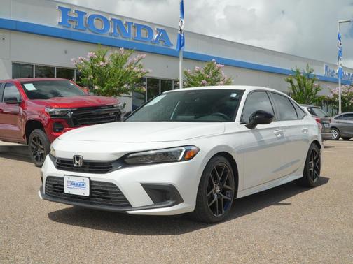 Platinum White Pearl 2024 Honda Civic Sport