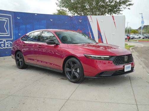 Radiant Red Metallic 2026 Honda Accord Hybrid Sport-L