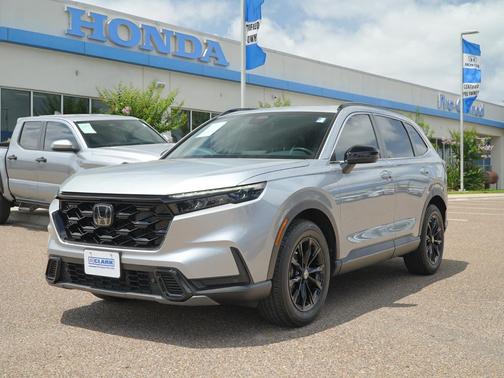 Solar Silver Metallic 2025 Honda CR-V Hybrid Sport AWD