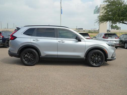 Solar Silver Metallic 2025 Honda CR-V Hybrid Sport AWD