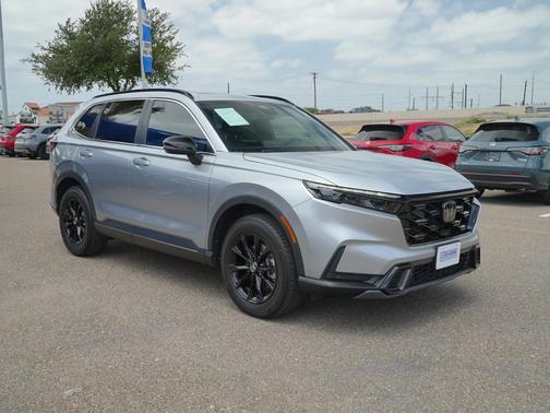 Solar Silver Metallic 2025 Honda CR-V Hybrid Sport AWD